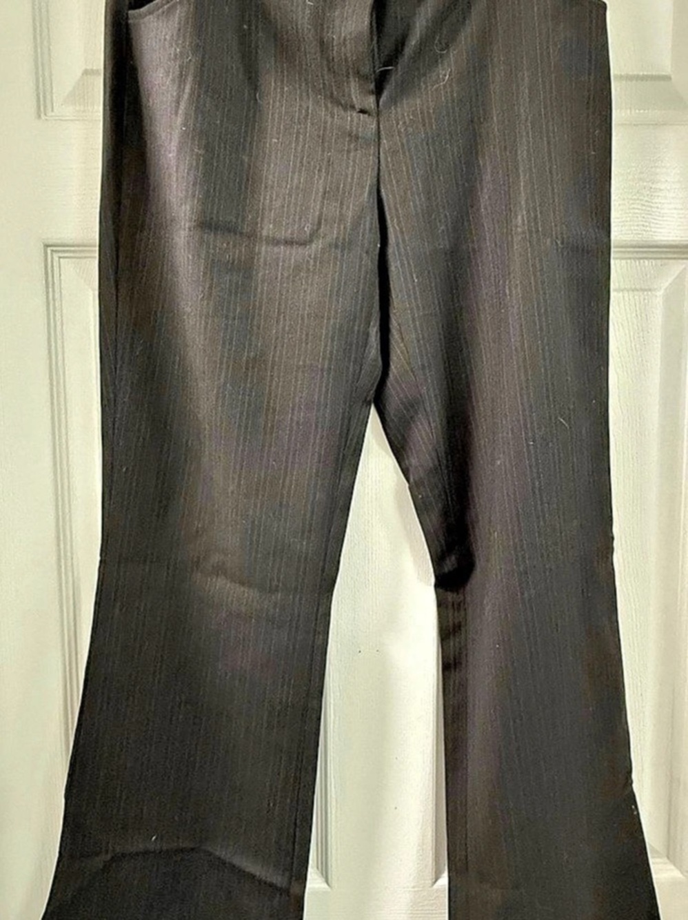D&G Striped Flare Trousers Black Waist 30/44